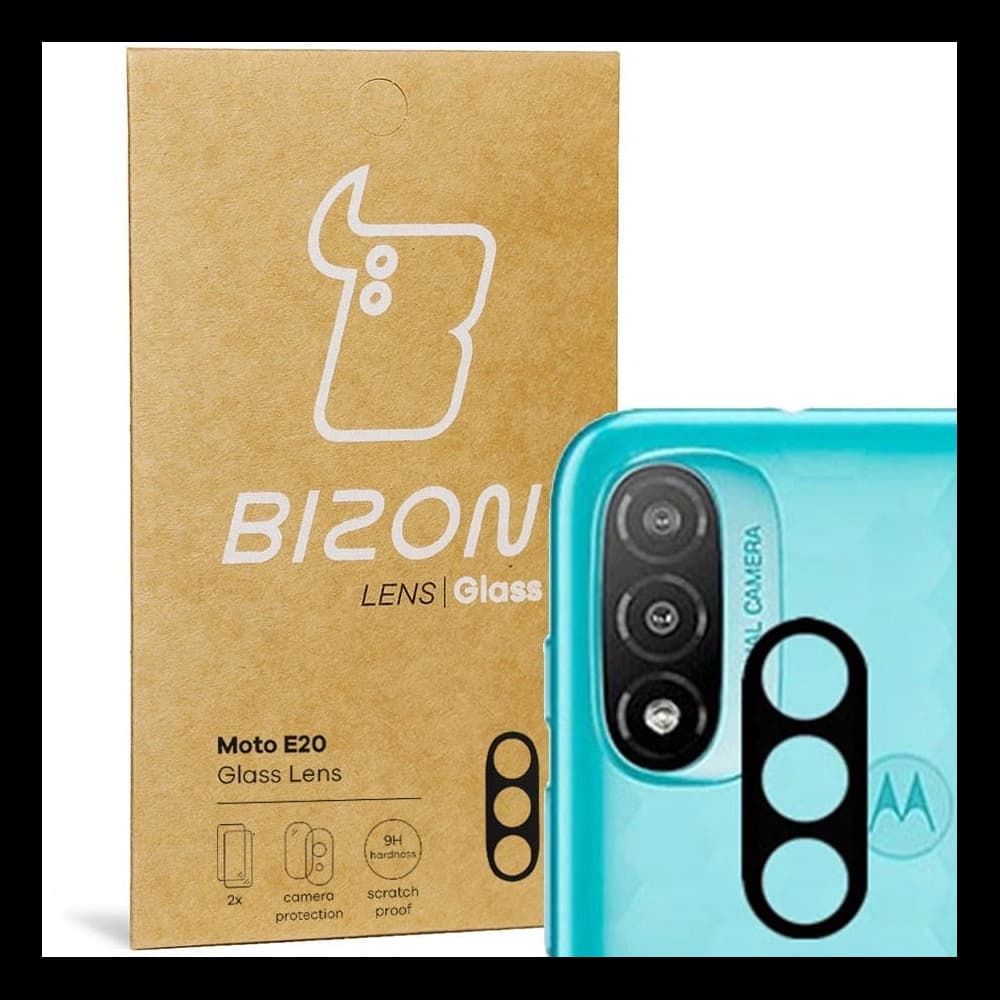 Bizon Glass Lens Moto E20 [2 PACK] - 1