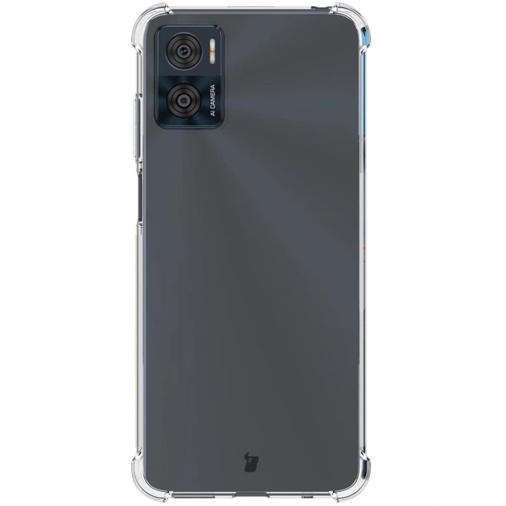 Bizon Case Clear Pack Hülle + 2x Bildschirmfolie Motorola Moto E22 / E22i klar - 2