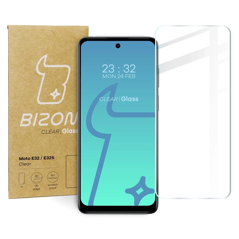 Bizon Glass Clear Motorola Moto E32 / E32S - 1