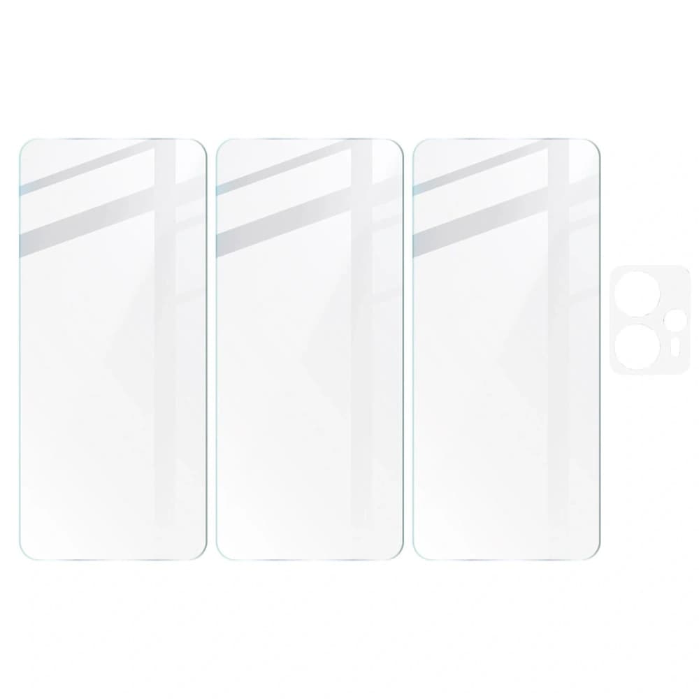 BIZON Clear 2 3x screen glass + camera glass Moto G13/G23 4G - 5