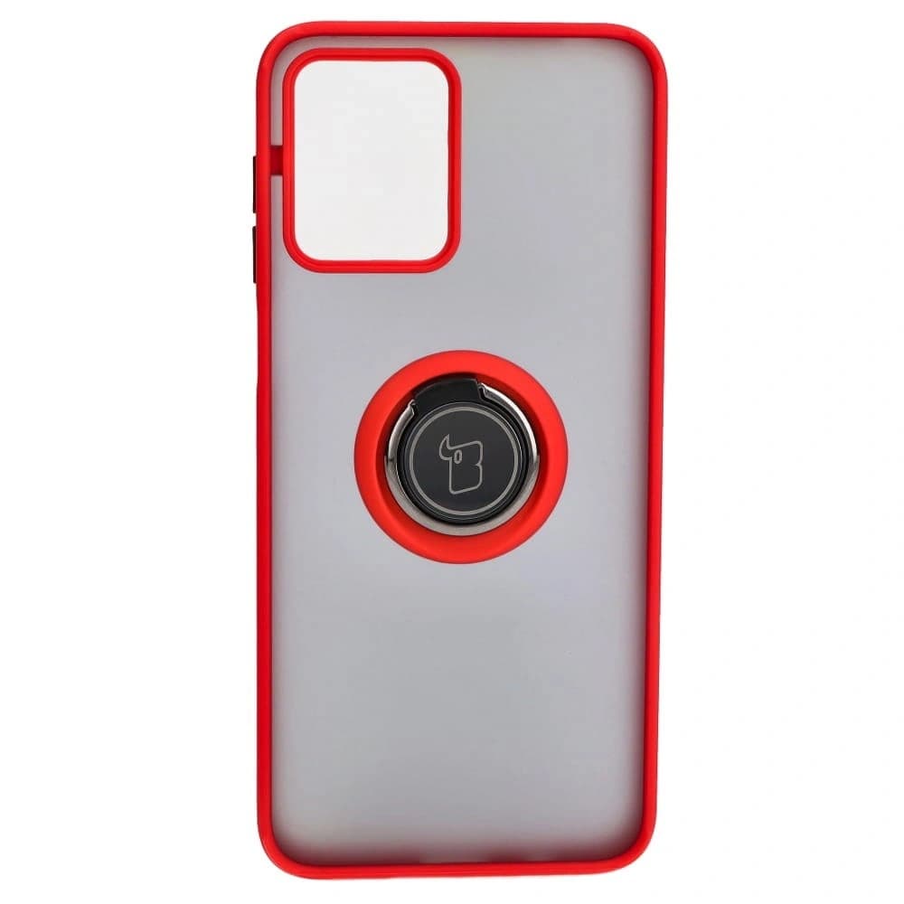 Bizon Case Hybrid Ring Motorola Moto G13 / G23 / G53 5G smoky with a red frame - 2