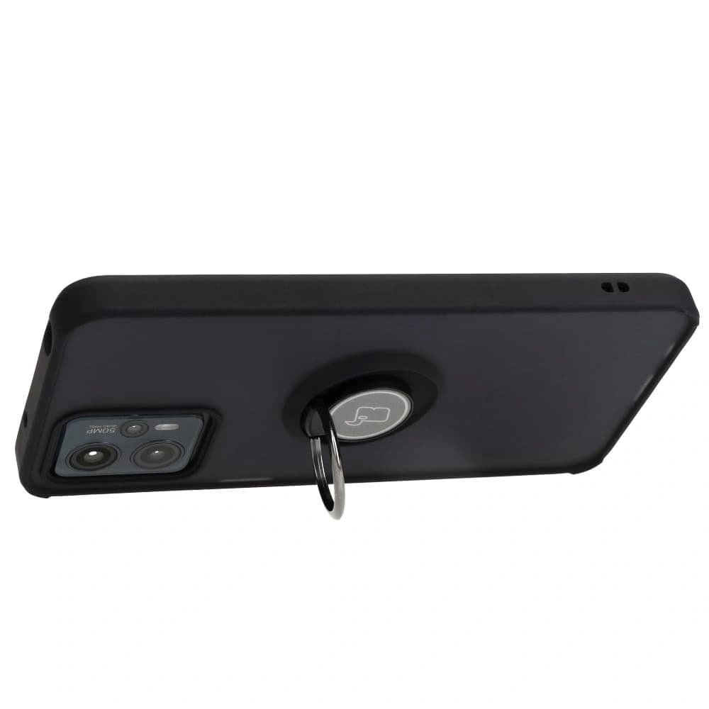 Bizon Case Hybrid Ring Motorola Moto G13 / G23 / G53 5G smoky with a black frame - 5