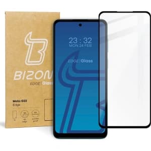 Bizon Glass Edge Moto G22 schwarz
