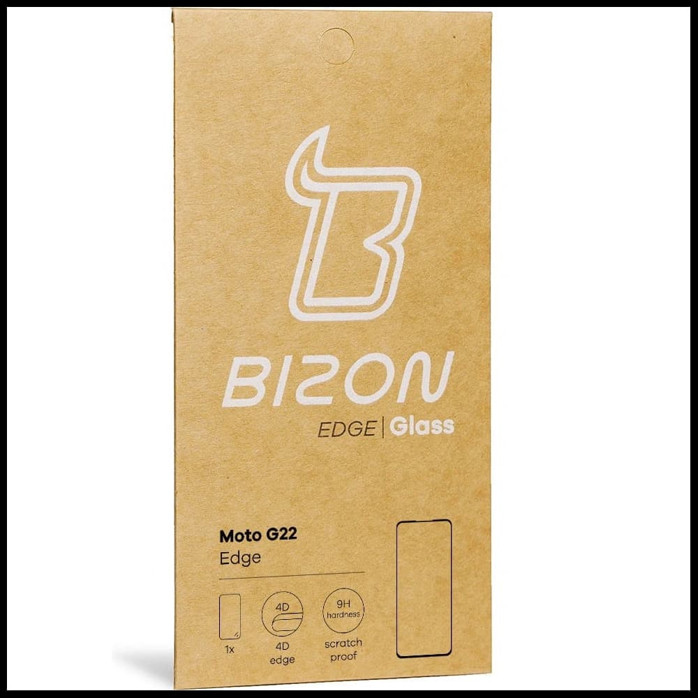 Bizon Glass Edge Moto G22 black - 9