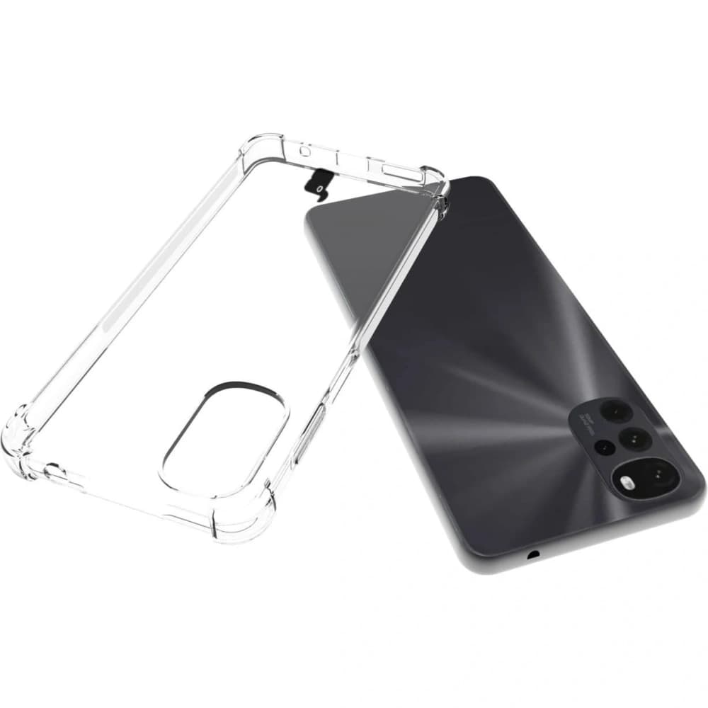 Bizon Case Clear Pack case + 2x screen glass + lens glass Moto G22 clear - 5