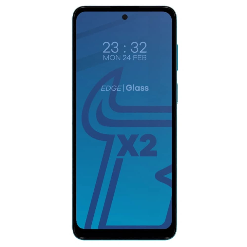 Bizon Glass Edge tempered glass - [2 PACK] + lens protection Motorola Moto G22 black - 3