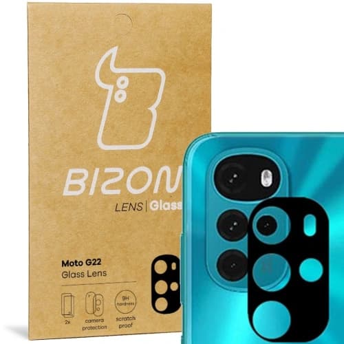 Bizon Glass Lens Motorola Moto G22 [2 PACK]
