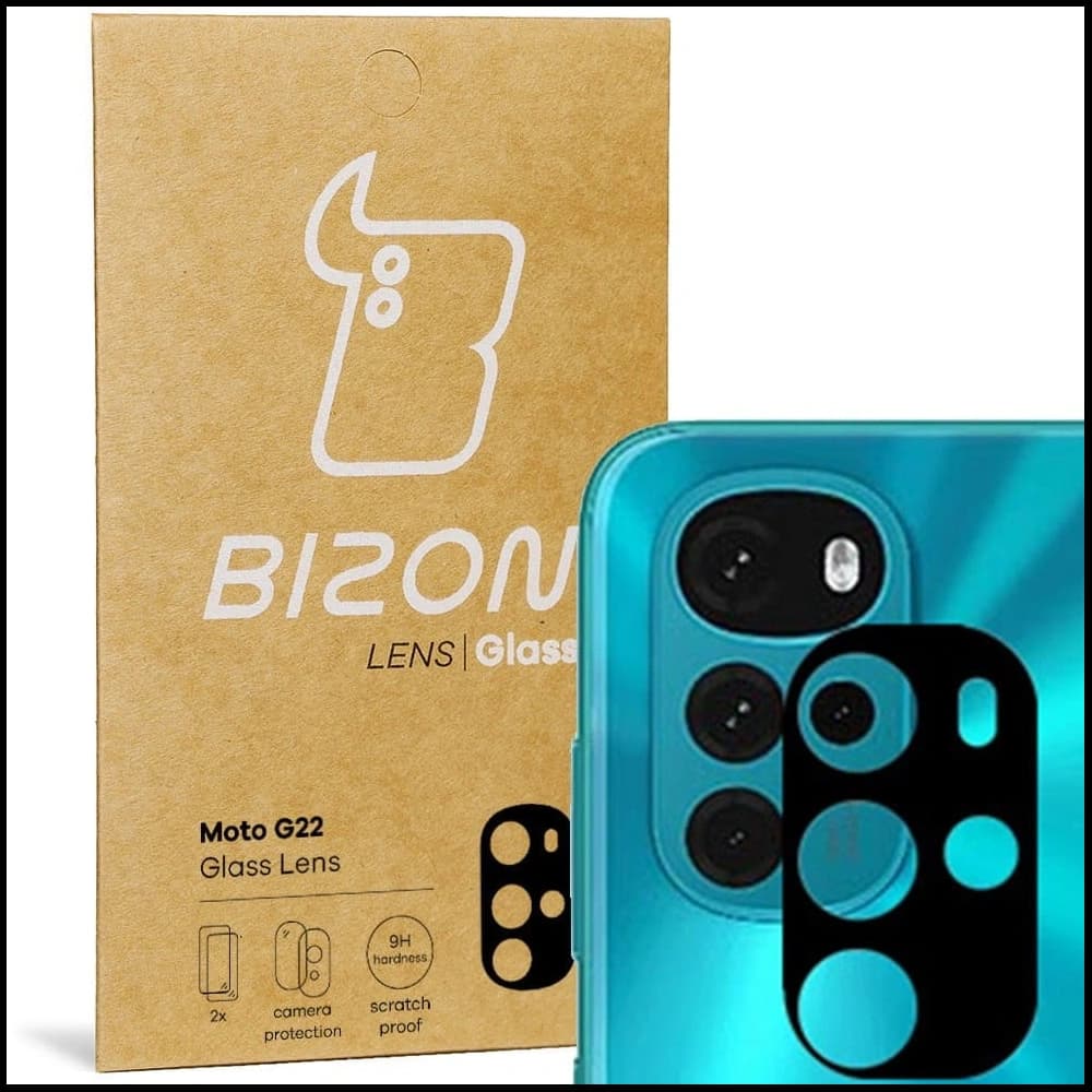 Bizon-Glaslinse Motorola Moto G22 [2 PACK] - 1