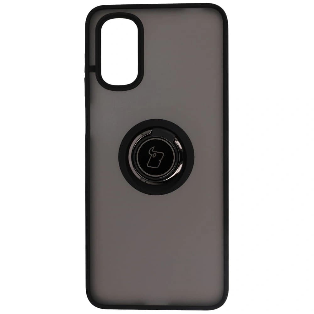 Bizon Case Hybrid Ring Motorola Moto G22 / E32 / E32s smoky with a black frame - 1