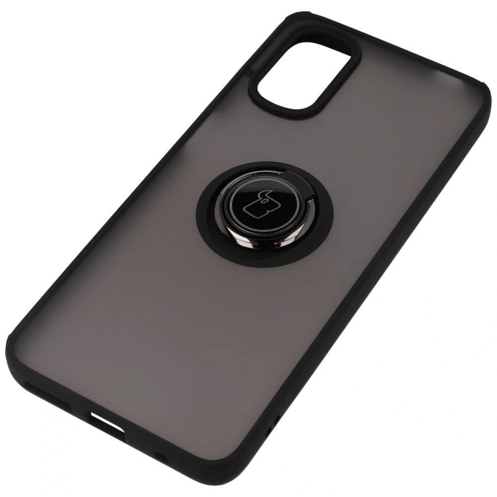 Bizon Case Hybrid Ring Motorola Moto G22 / E32 / E32s smoky with a black frame - 3
