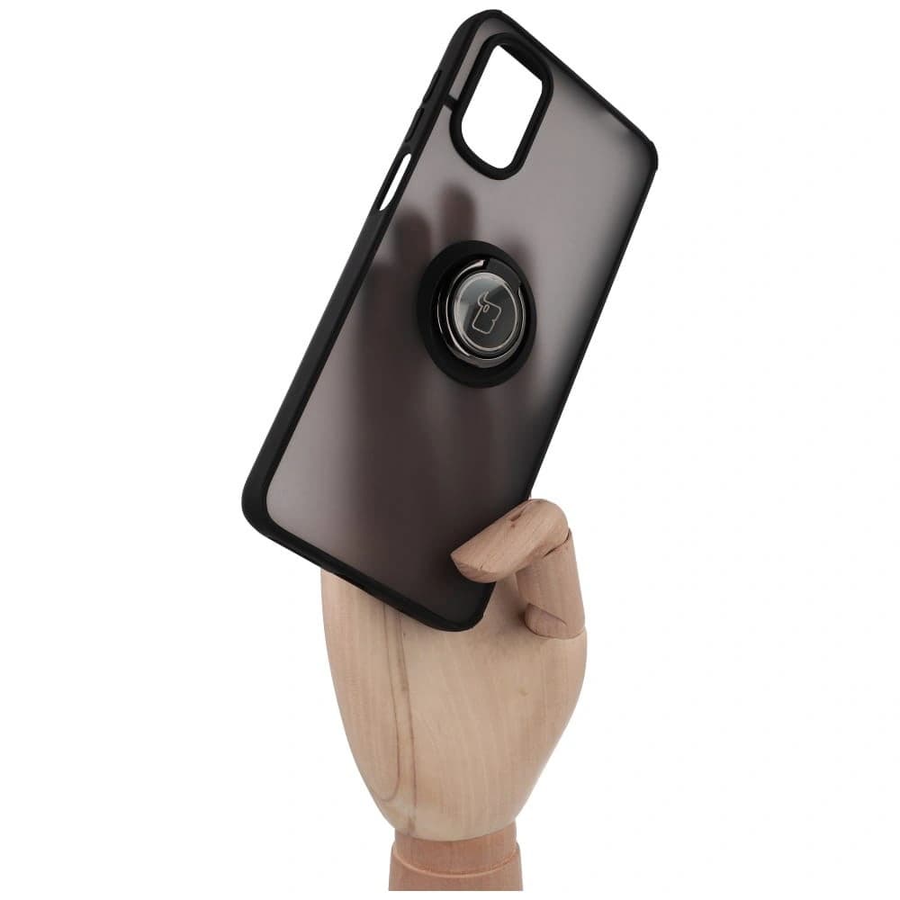 Bizon Case Hybrid Ring Motorola Moto G22 / E32 / E32s smoky with a black frame - 6