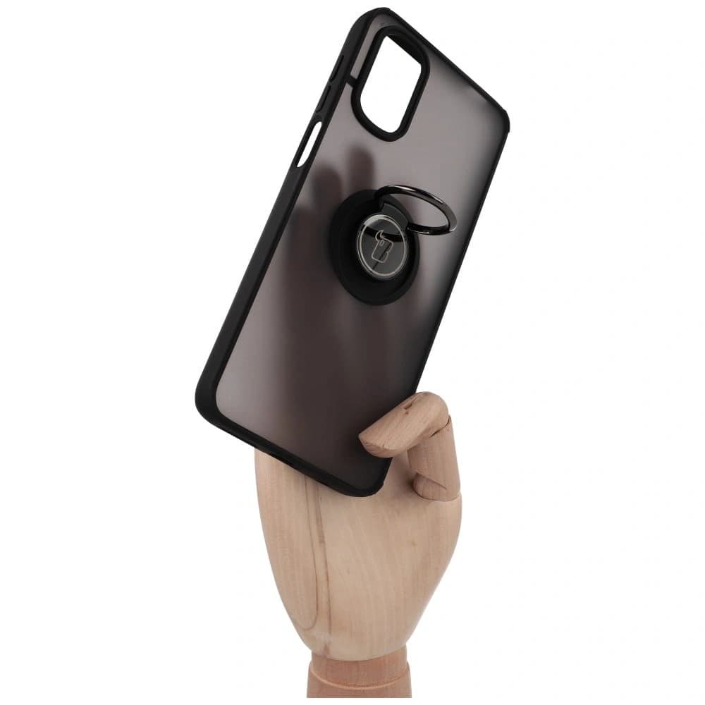 Bizon Case Hybrid Ring Motorola Moto G22 / E32 / E32s smoky with a black frame - 7