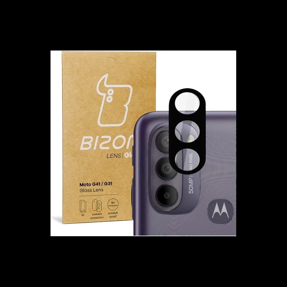 Bizon Glass Lens Moto G41/ G31 [2 PACK] - 1
