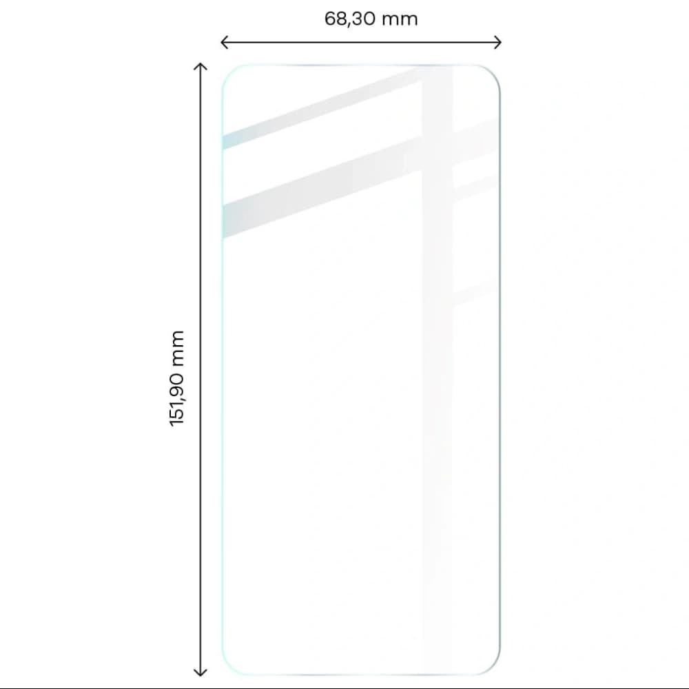 Bizon Glas Klares gehärtetes Glas - 3 Stk. + Linsenglas Moto G31 / G41 - 2