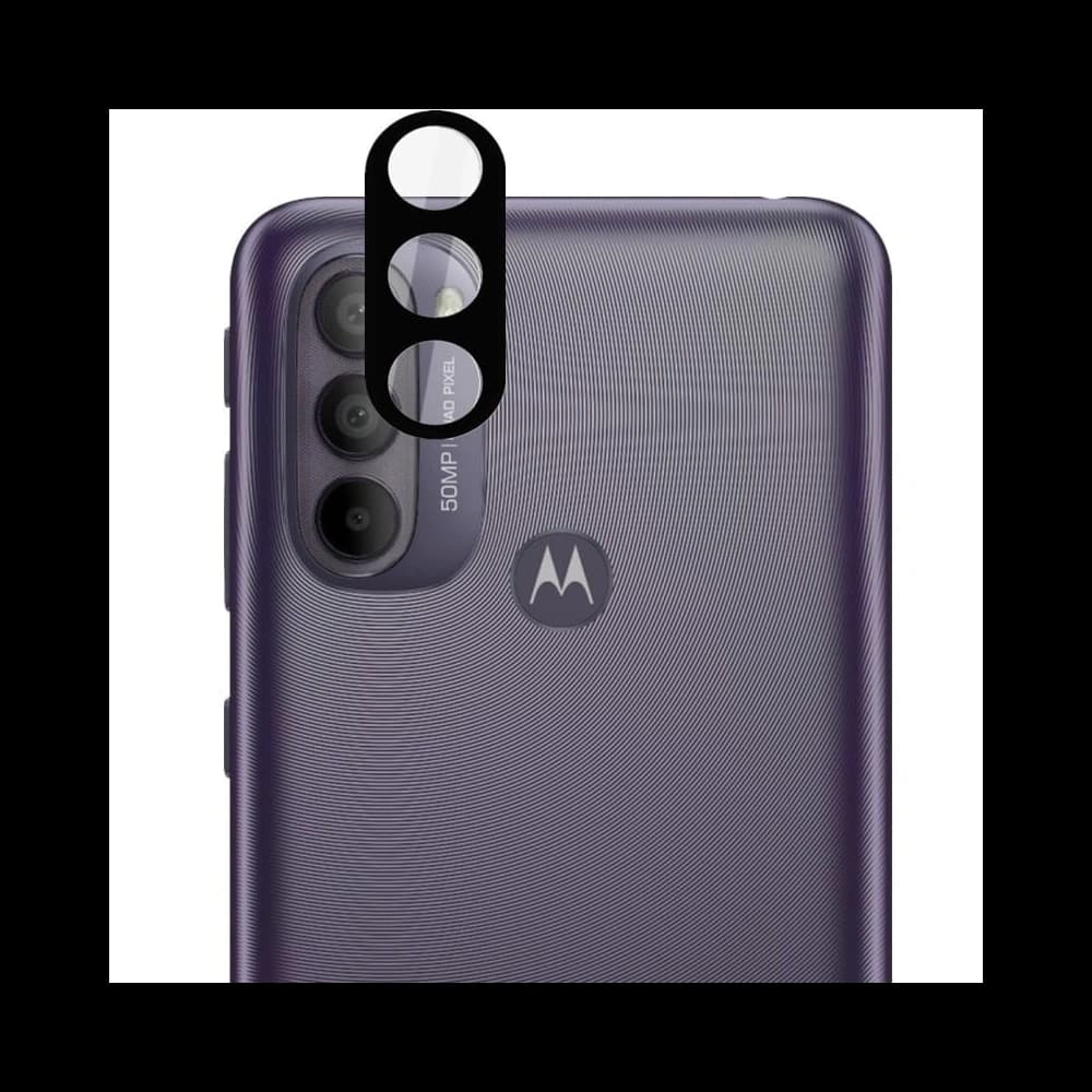 Bizon Glas Klares gehärtetes Glas - 3 Stk. + Linsenglas Moto G31 / G41 - 8