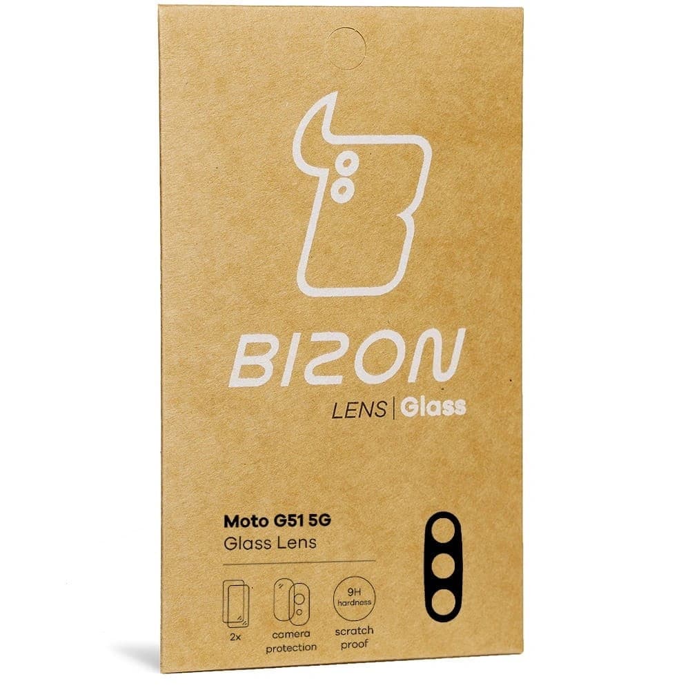 Bizon Glass Lens Moto G51 5G [2 PACK] - 4