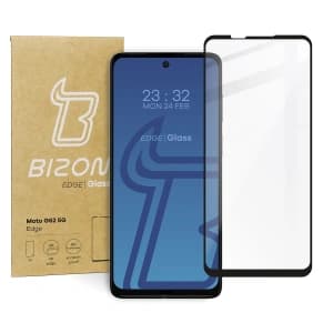 Szkło hartowane Bizon Glass Edge do Motorola Moto G62 5G czarne