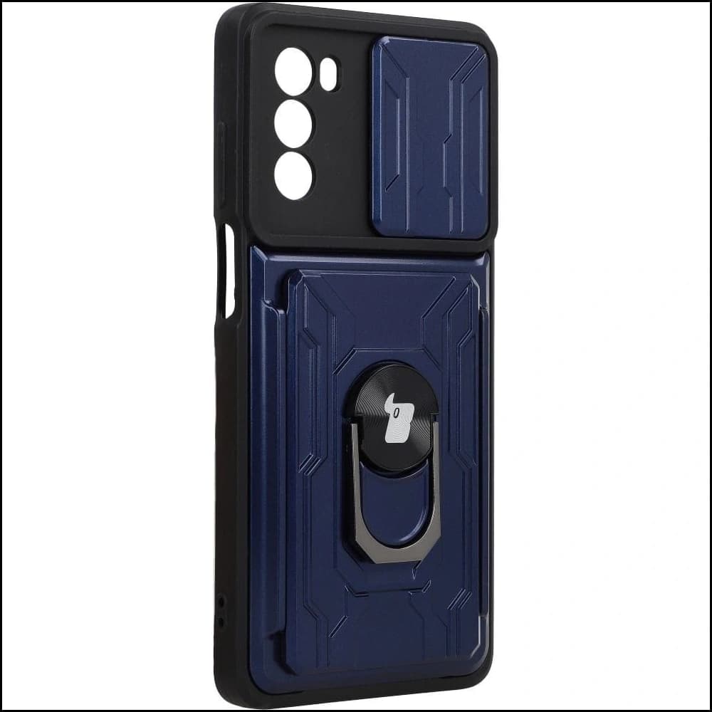 Bizon Case Camshield Kartensteckplatz Ring Moto G62 5G navy blau - 2