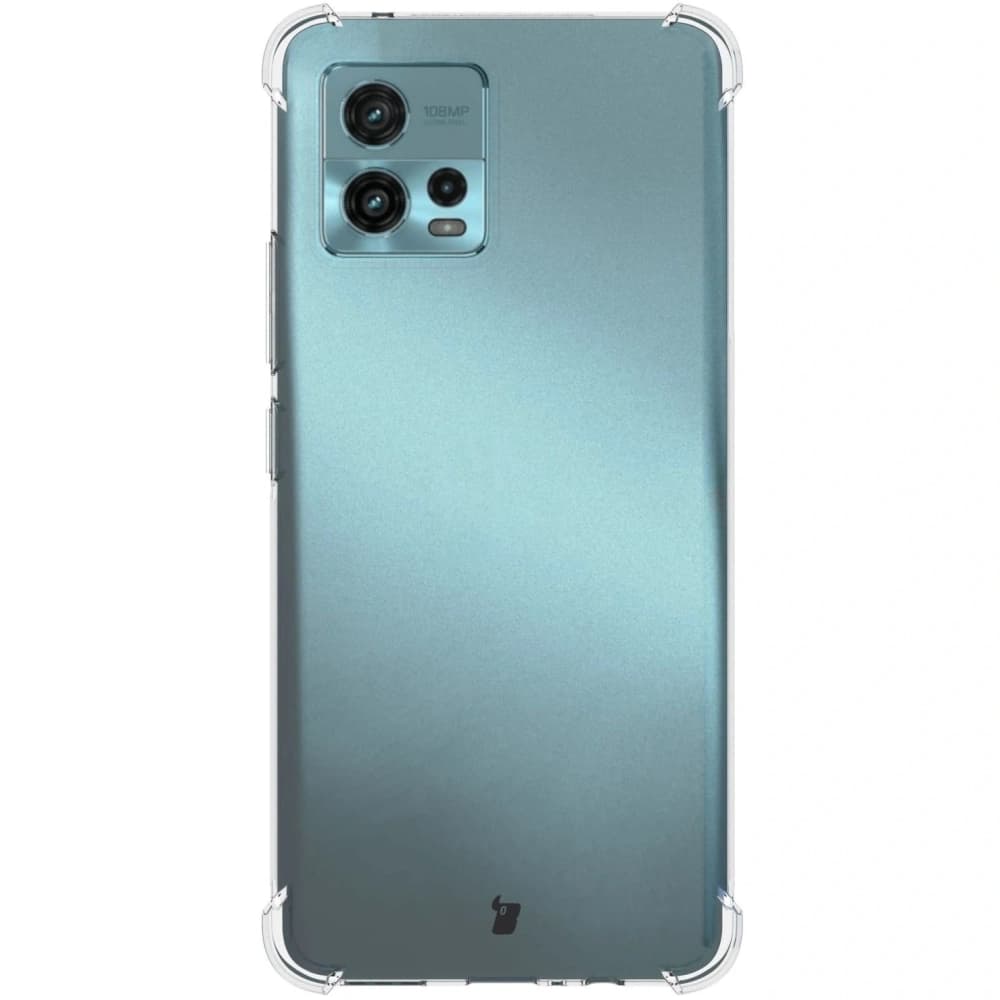 Bizon Case Clear Pack Hülle + 2x Bildschirmfolie Motorola Moto G72 klar - 2