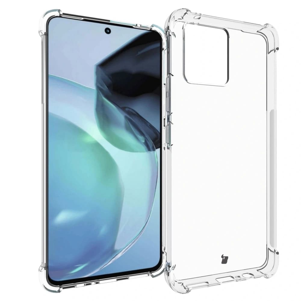 Bizon Case Clear Pack Hülle + 2x Bildschirmfolie Motorola Moto G72 klar - 3