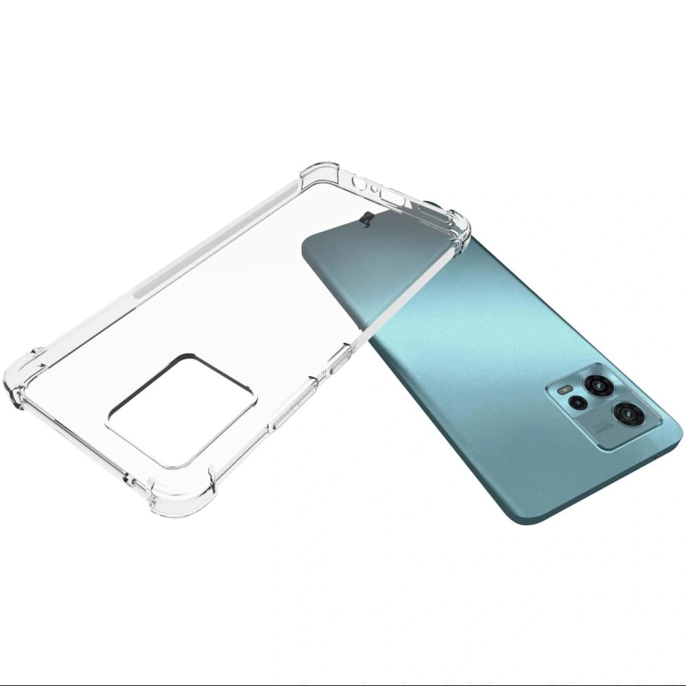 Bizon Case Clear Pack Hülle + 2x Bildschirmfolie Motorola Moto G72 klar - 5