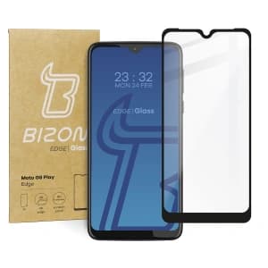 Bizon Glass Edge Moto G8 Play schwarz