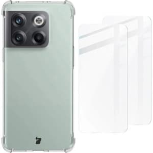 Etui + 2x szkło na ekran Bizon Case Clear Pack do OnePlus 10T przezroczyste
