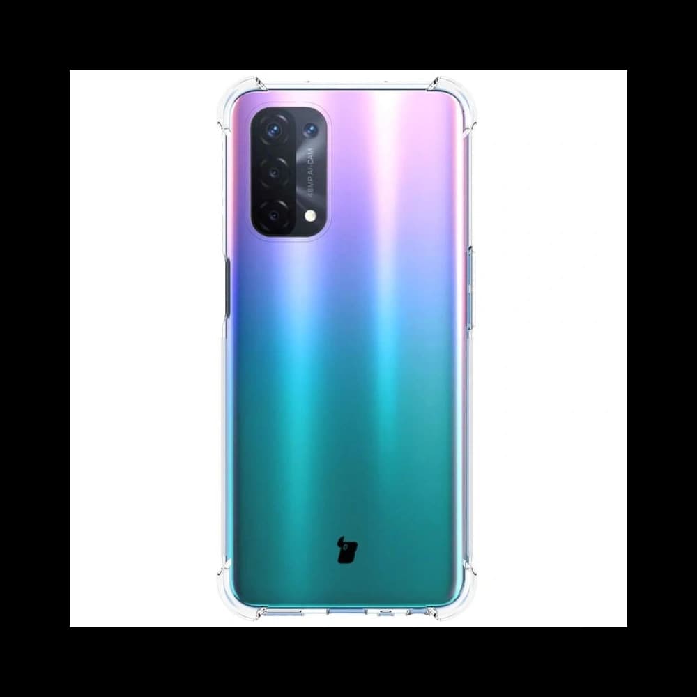 Bizon Case Clear Pack case + 2x screen glass + lens glass Oppo A74 5G / A54 5G clear - 2