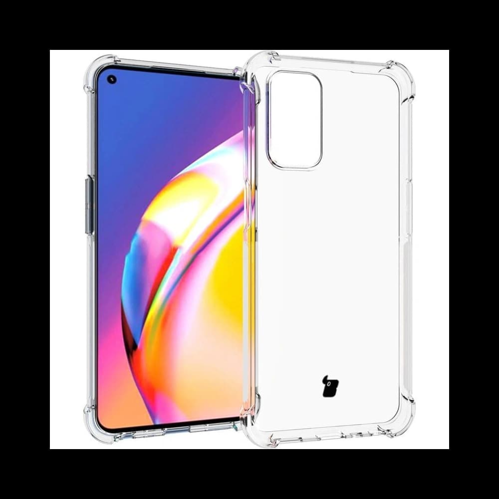 Bizon Case Clear Pack case + 2x screen glass + lens glass Oppo A74 5G / A54 5G clear - 3