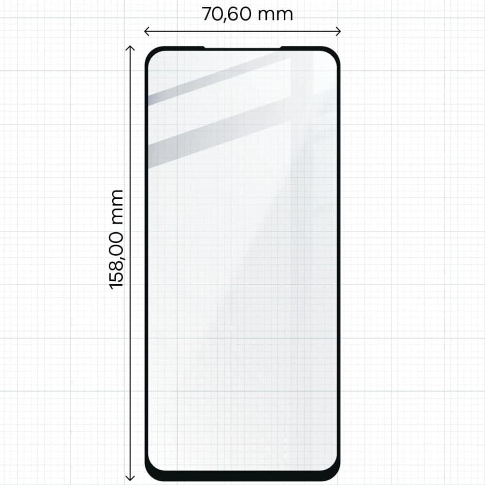Bizon Glas Edge gehärtetes Glas - [2 PACK] + Linsenschutz Oppo A54 5G / A74 5G schwarz - 2