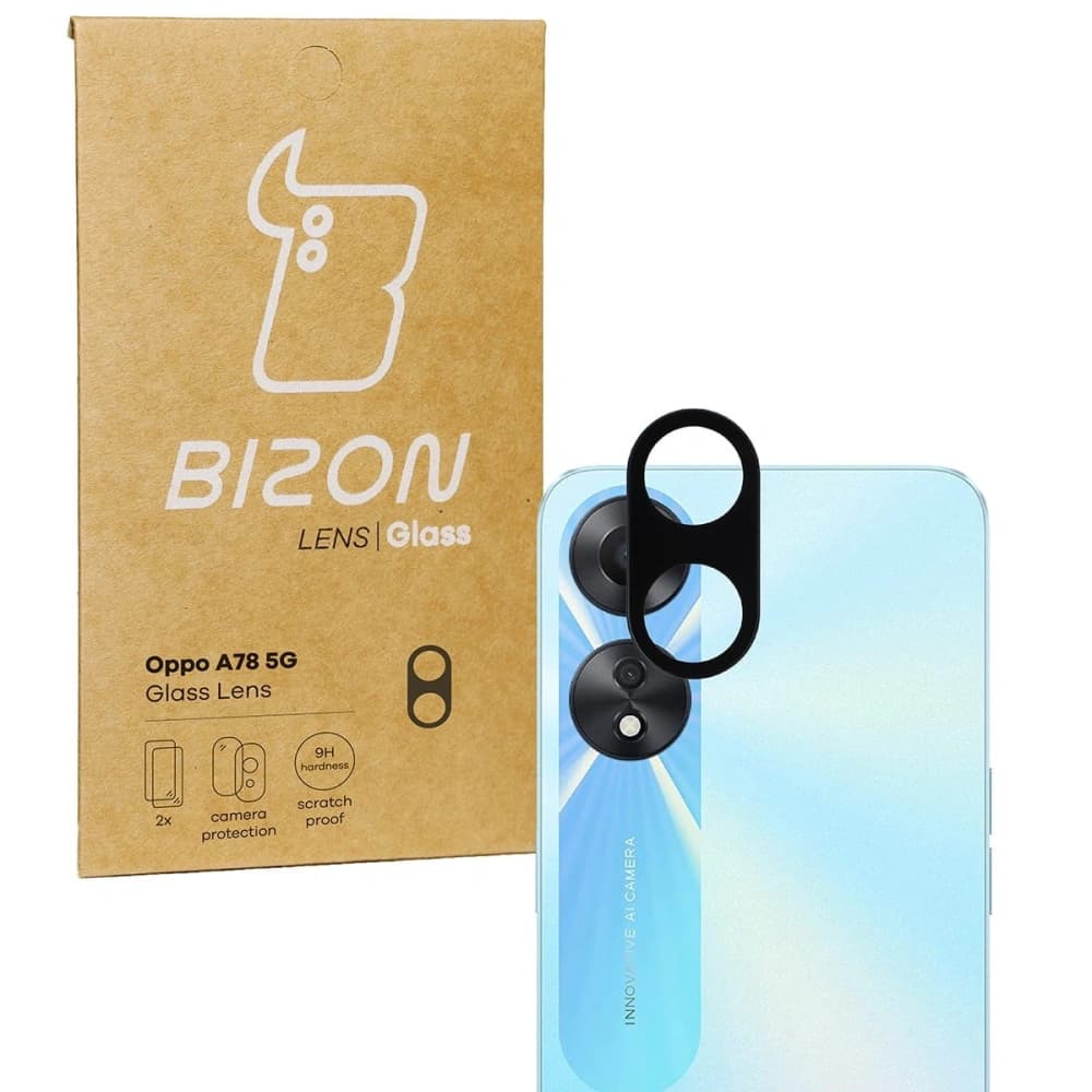 Bizon Glaslinse Oppo A78 [2 PACK] - 1