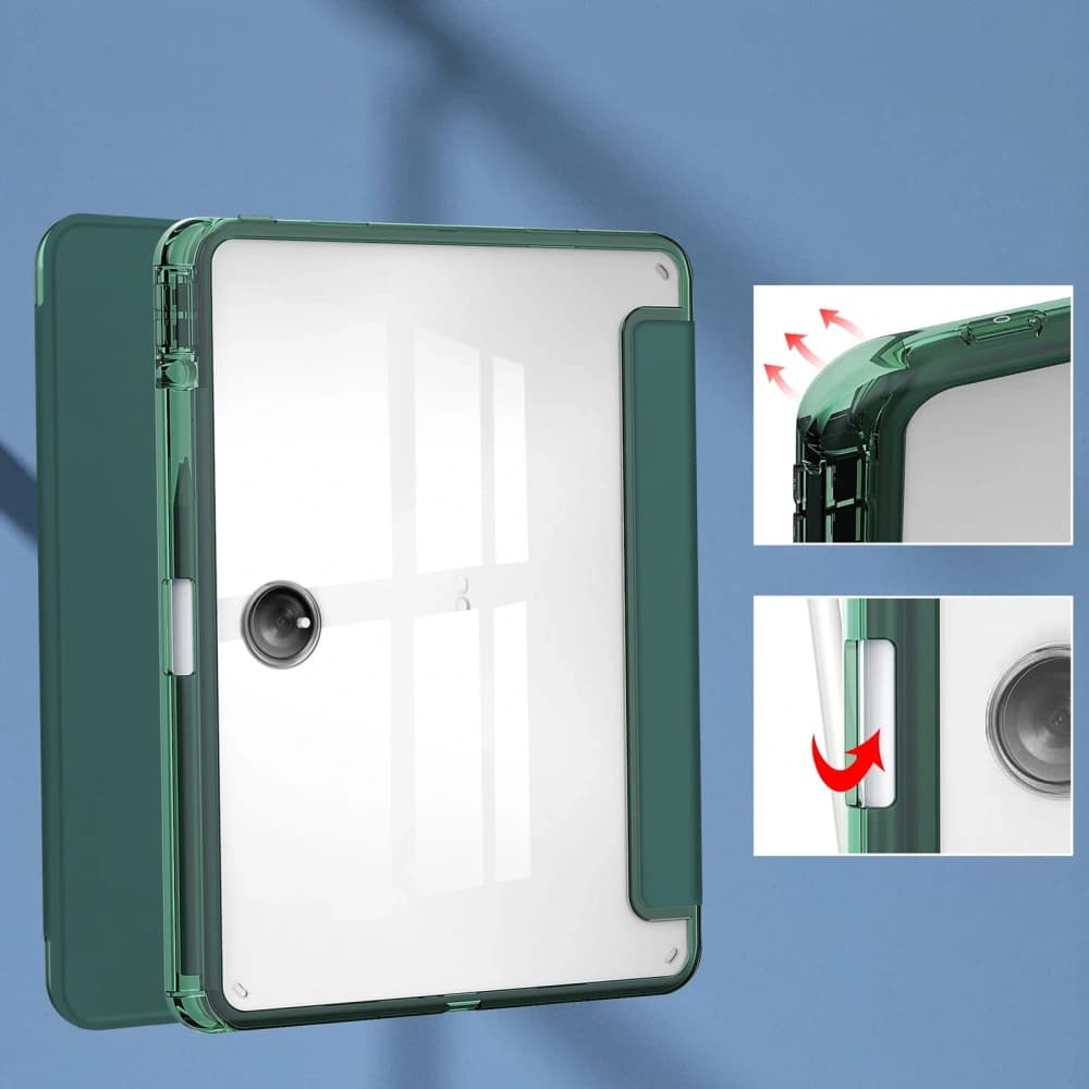 Bizon Case Tab Clear Satin Oppo Pad 2 / OnePlus Pad dunkelgrün - 5