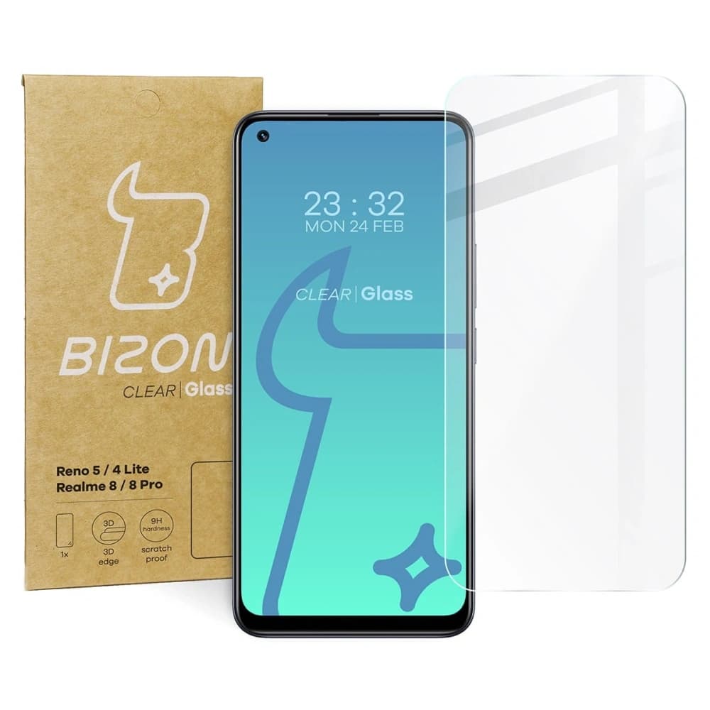 Bizon Glas Klar Oppo Reno 4 Lite / Oppo Reno 5 / Realme 8 / Realme 8 Pro - 1