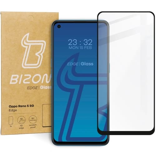 Bizon Glass Edge Oppo Reno 5 5G schwarz