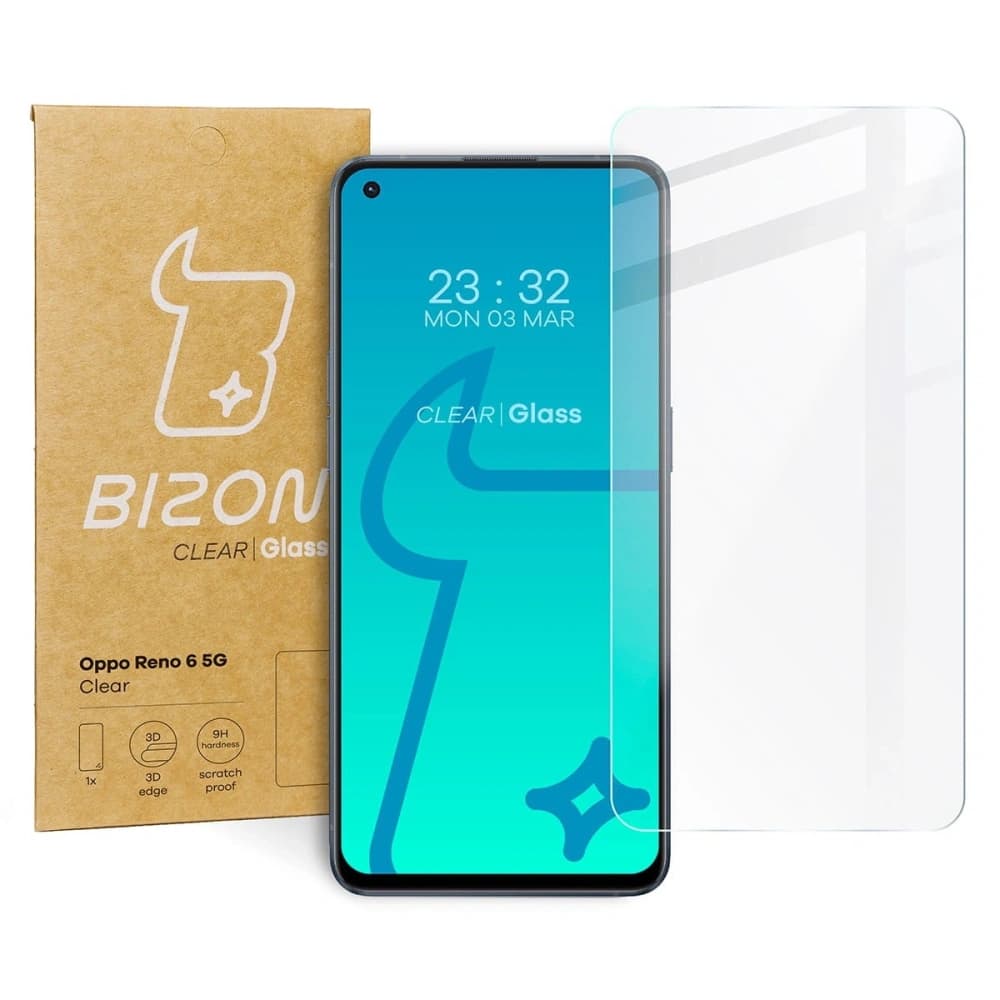 Bizon Glass Clear Oppo Reno6 5G - 1