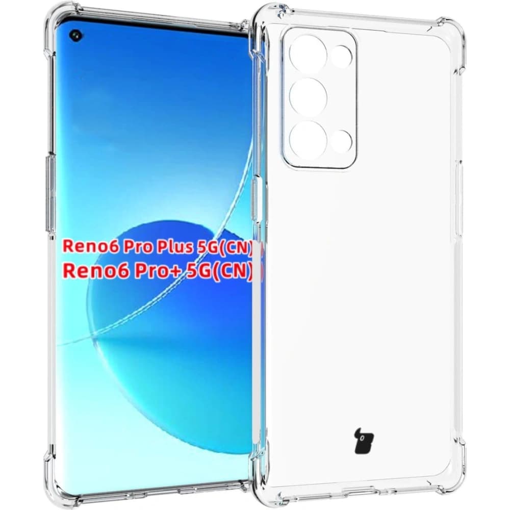 Bizon Case Clear Pack Hülle + 2x Displayschutzfolie für Oppo Reno 6 Pro 5G klar - 3