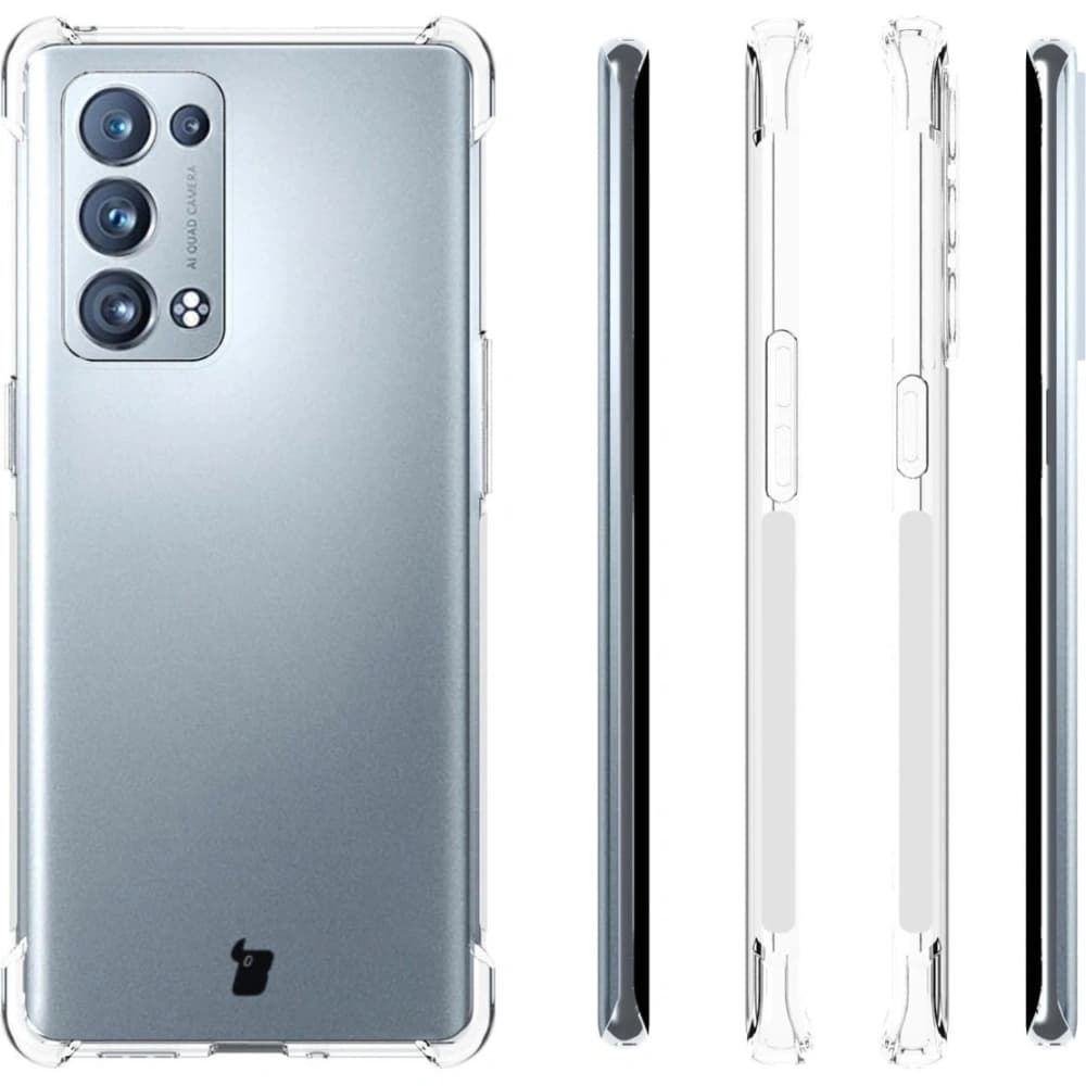 Bizon Case Clear Pack Hülle + 2x Displayschutzfolie für Oppo Reno 6 Pro 5G klar - 4