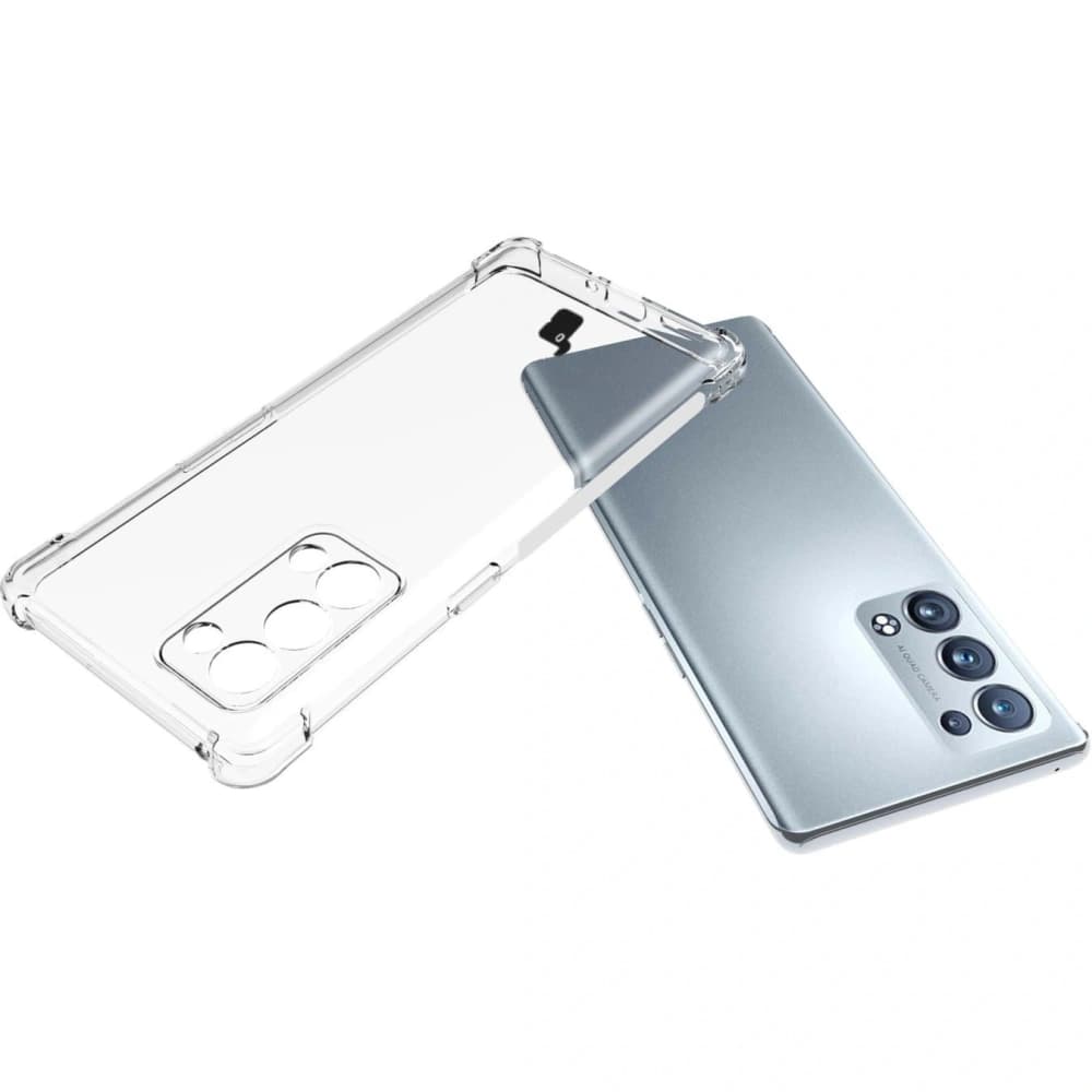 Bizon Case Clear Pack Hülle + 2x Displayschutzfolie für Oppo Reno 6 Pro 5G klar - 5