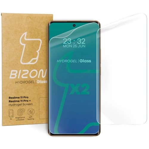 Bizon Glass Hydrogel Realme 11 Pro / 11 Pro + [2 PACK]