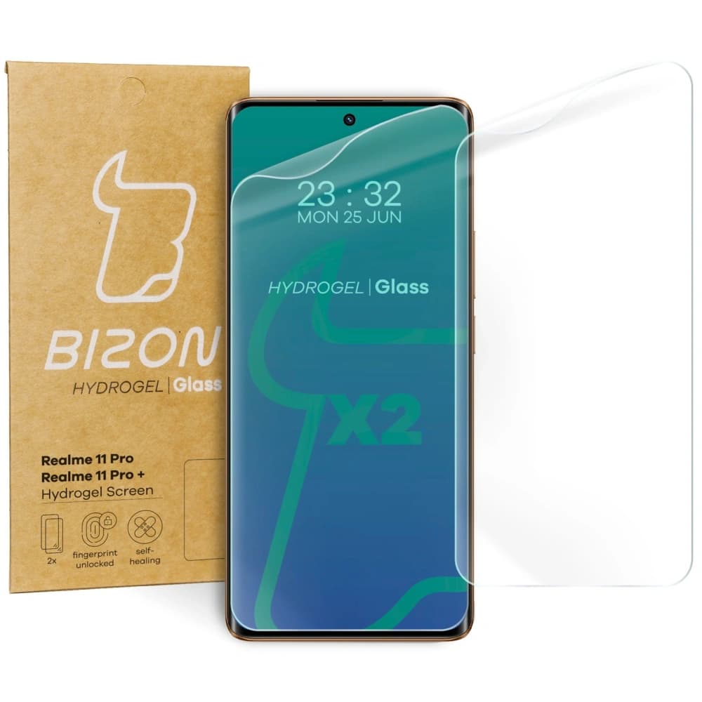 Bizon Glass Hydrogel Realme 11 Pro / 11 Pro + [2 PACK] - 1