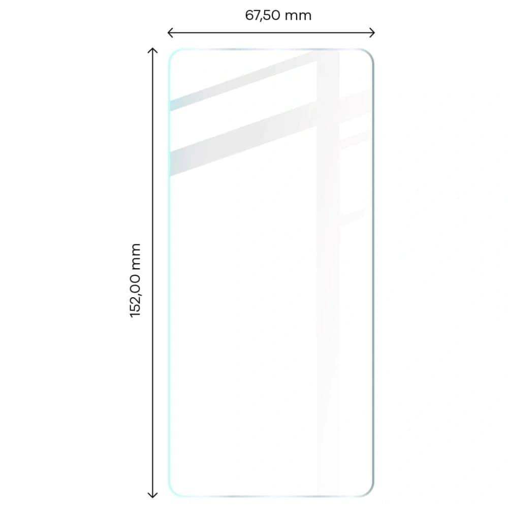 Bizon Glas Klar gehärtetes Glas - 3 Stück. + Linsenglas Realme 8 Pro - 2