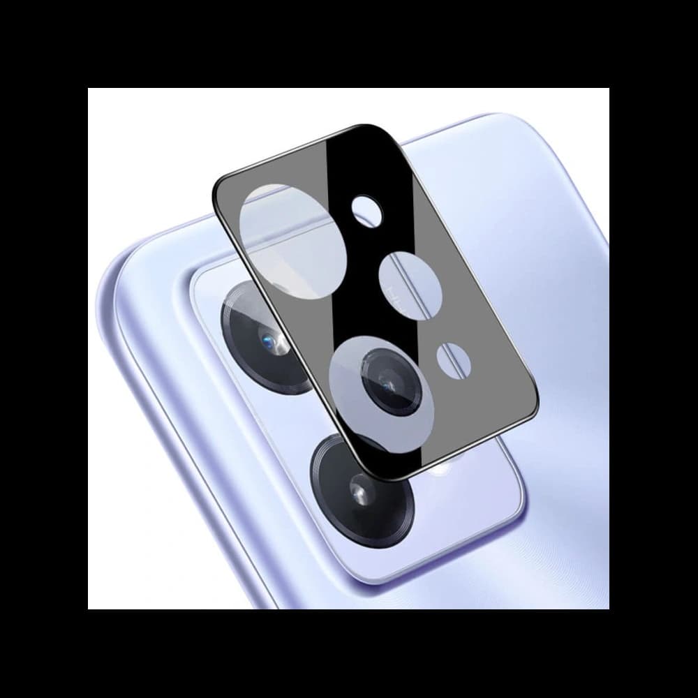 Bizon Glass Edge gehärtetes Glas - [2 PACK] + Linsenschutz Realme C31 schwarz - 11