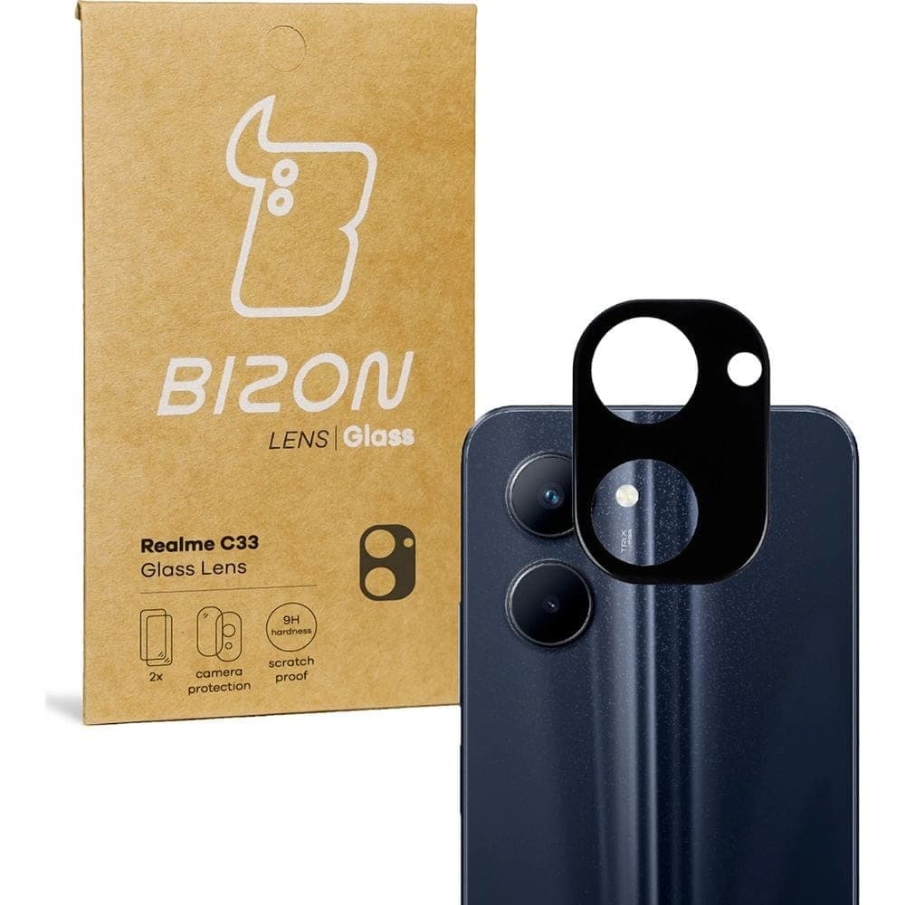 Bizon Glaslinse Realme C33 [2 PACK] - 1
