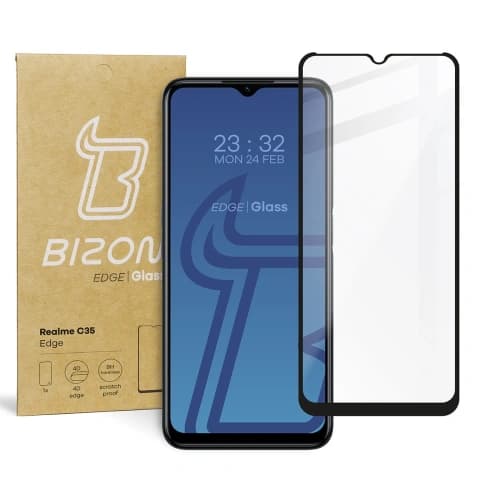 Bizon Glass Edge Realme C35 black