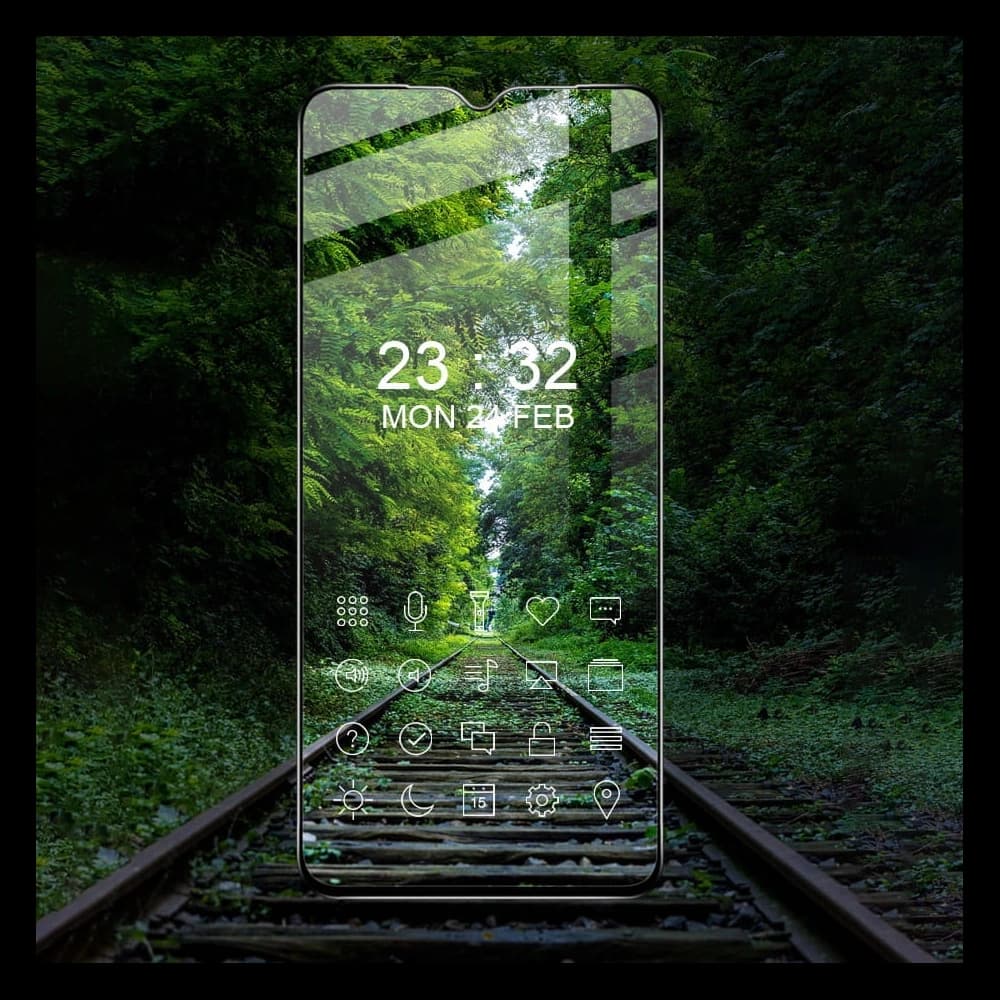 Bizon Glass Edge Realme C35 black - 3