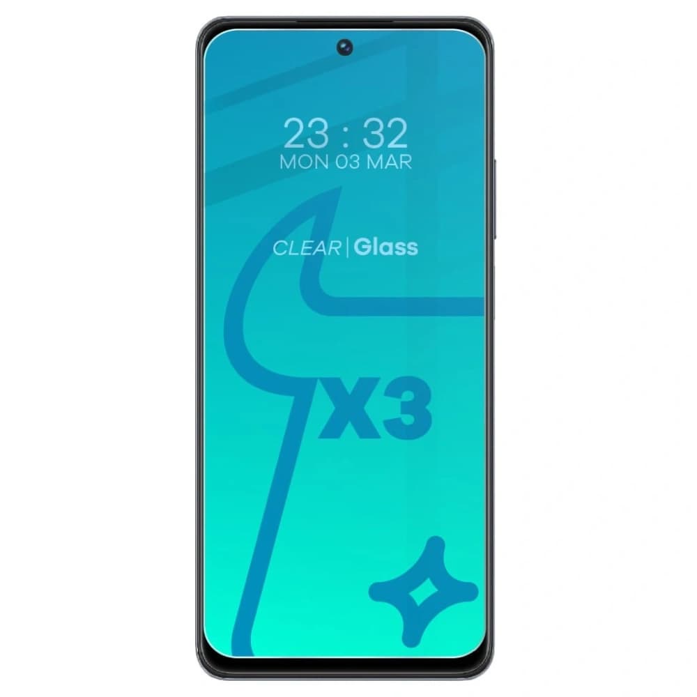 BIZON Clear 2 3x screen glass + camera glass Realme C55 - 3