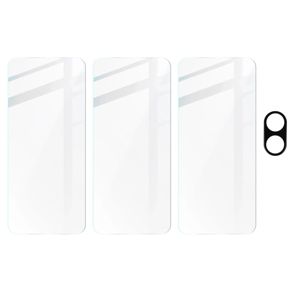 BIZON Clear 2 3x screen glass + camera glass Realme C55 - 5