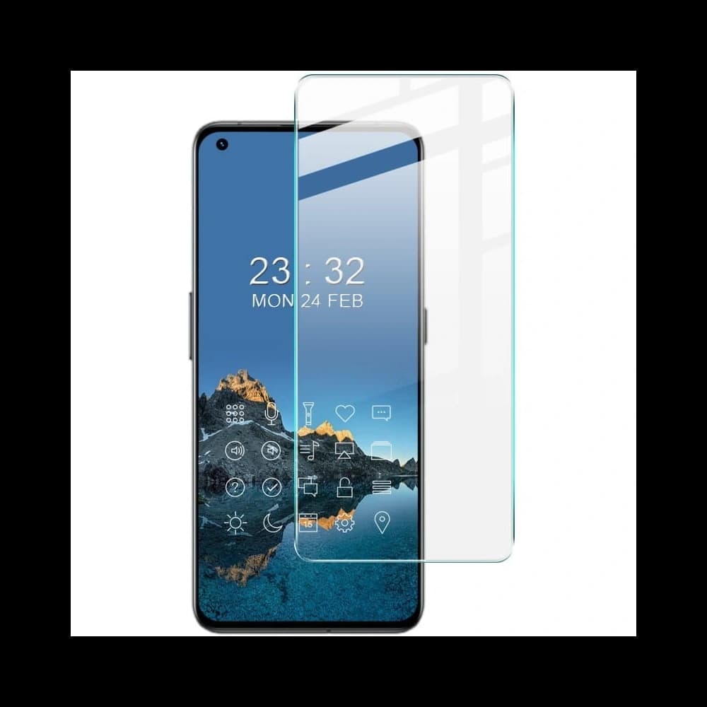Bizon Glas Klar gehärtetes Glas - 3 Stück. + Linsenglas Realme GT 2 Pro - 9