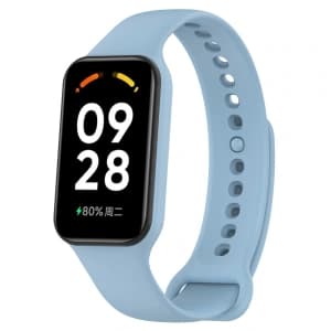 Bizon Strap + Case Watch Dots Xiaomi Redmi Smart Band 2 / Xiaomi Mi Band 8 Active blue