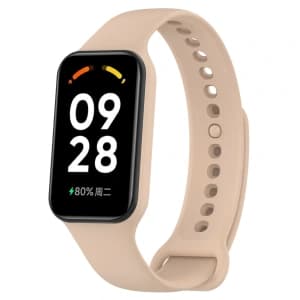 Bizon Strap + Case Watch Dots Xiaomi Redmi Smart Band 2 / Xiaomi Mi Band 8 Active light pink